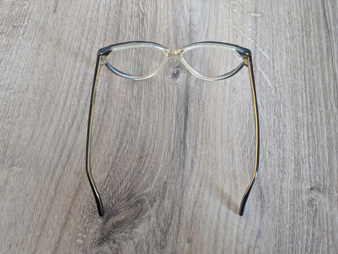 GUCCI GG 53 Women's Oversized Cat Eye Eyeglasses Frames - Italy c. 1970's - 1980's