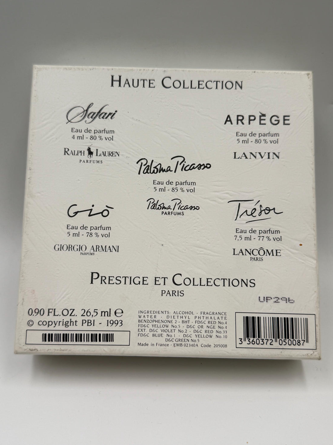 VINTAGE Haute Collection Mini Perfume Set - 6 Designer Fragrance Dupe Miniatures - 1993