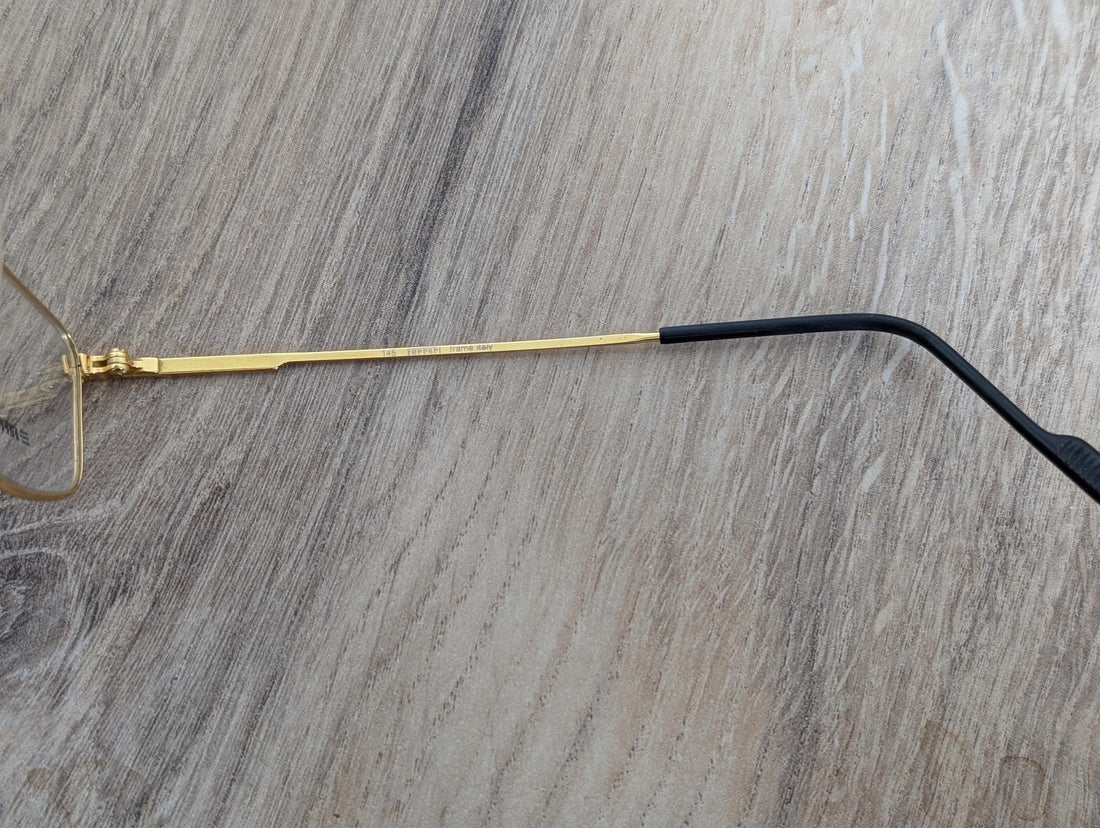 Vintage FERRARI Formula F44 Eyeglasses Frames Made in Italy - c. 1980's