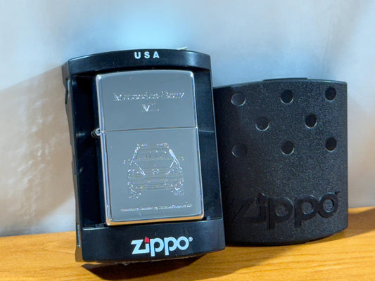 Mercedes-Benz ML-Class Zippo Lighter - 2001 High Polish Chrome - NOS Unfired