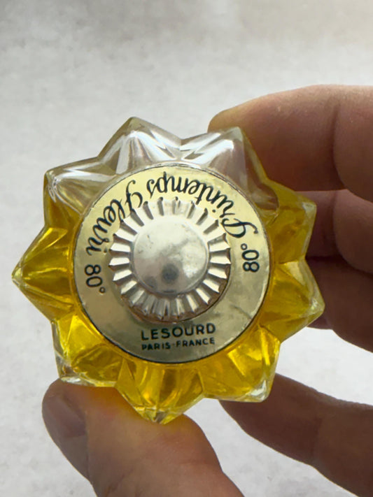 Vintage Lesourd Paris - France Printemps Fleuri Perfume Crystal Bottle France Rare