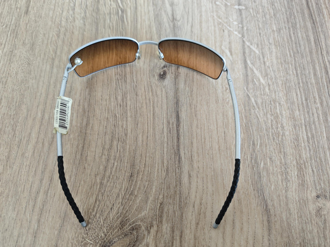 CHANEL Pearl 4075-H Vintage Rectangle Sunglasses - Y2K - Italy c. 2000's