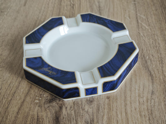 Davidoff Hutschenreuther Blue Porcelain Cigar Ashtray Made in Germany