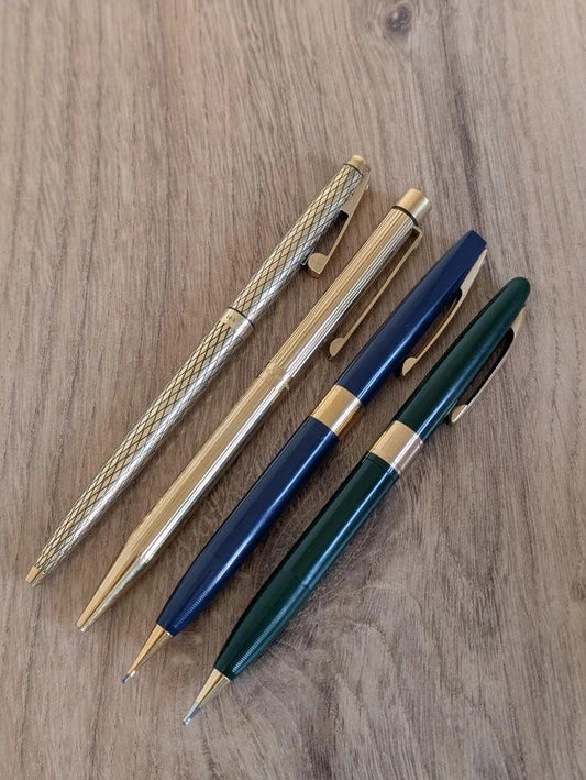 Vintage Set of 4 Sheaffer Ballpoint Pens and Mechanical Pencils