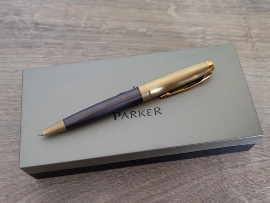Parker 100 Smoke Bronze Ballpoint Pen made in France - MINT