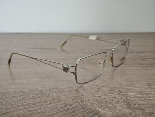 VERSACE Medusa mod. Y04 Full Rim Metal Eyeglasses Frames Made in Italy - NOS