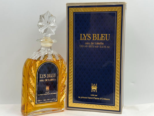 Vintage Lys Bleu Eau de Toilette, Prince Henri d’Orléans, 100ml Rare Fragrance