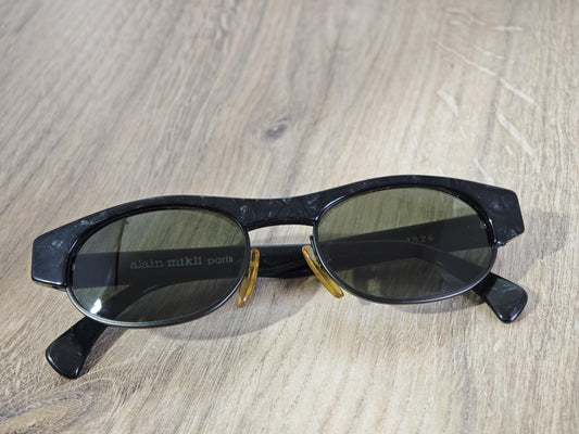 Vintage Alain Mikli 2677 Black Marbled Sunglasses Hand Made in France