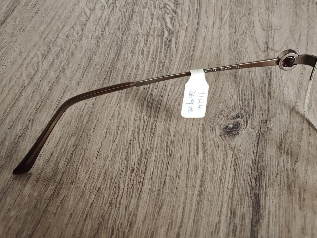 BVLGARI 259 162 Half Rim Eyeglasses Frames Made in Italy - NOS