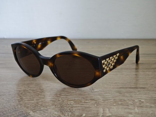 Vintage VALENTINO V602 Women's Tortoise Shell Sunglasses Made in Italy - c. 1980's