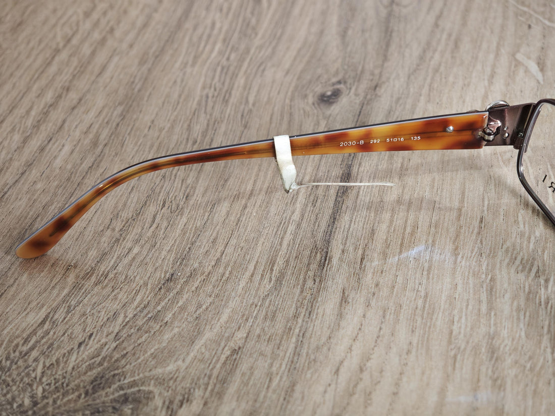 BVLGARI 2030-B Women's Rectangular Eyeglasses Frames with Swarovski Crystals - NOS