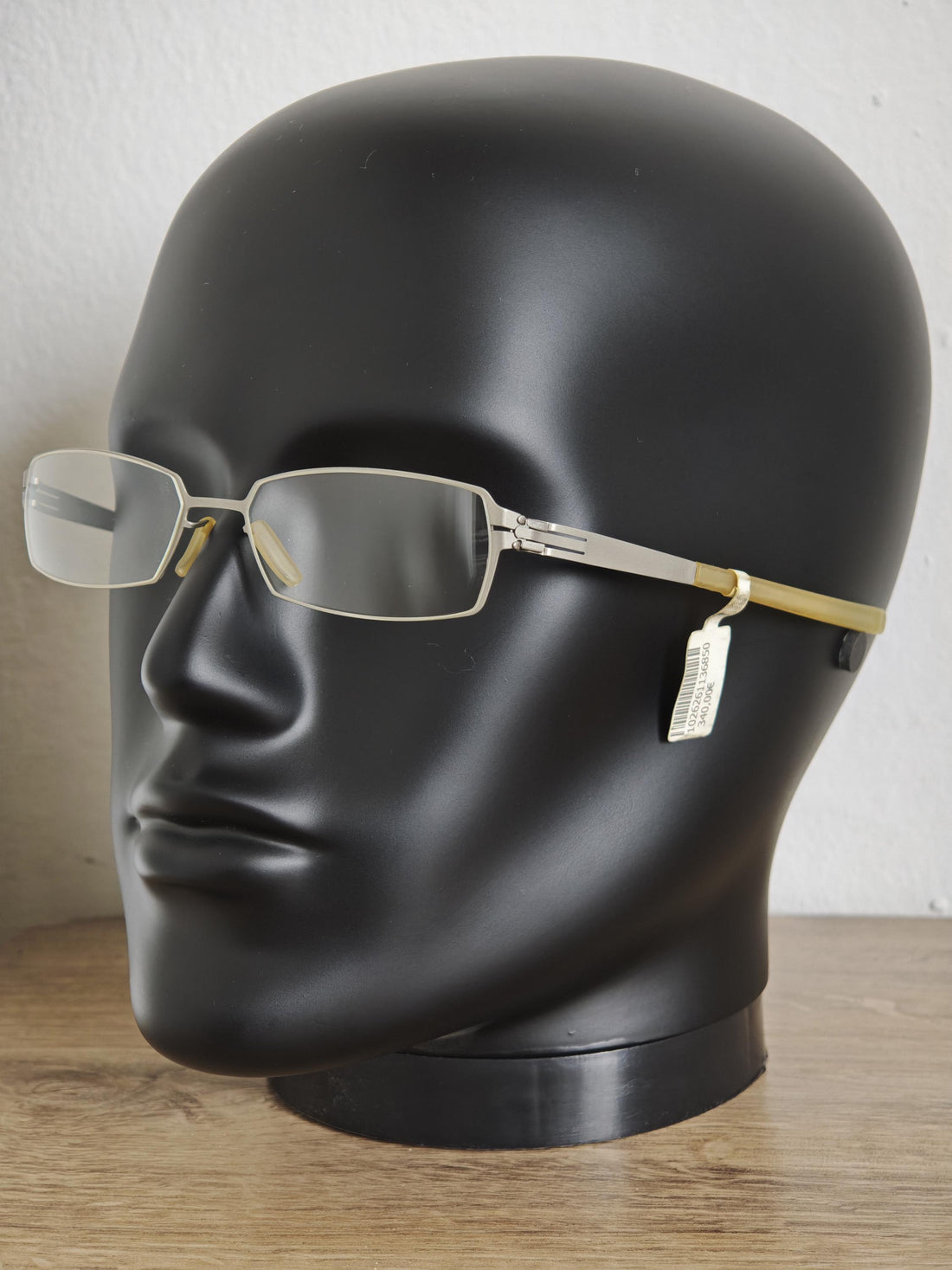 Ic! Berlin "Paxton" Eyeglasses Frames Made in Germany - Matte Silver RX Glasses Frames - NOS