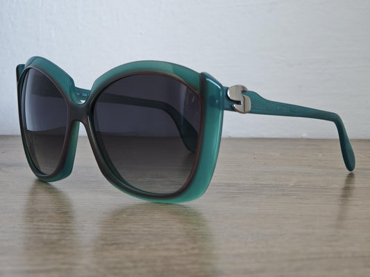 Vintage Silhouette 591 Women's Extra Large Sunglasses Made in Austria - c. 1970's - RARE