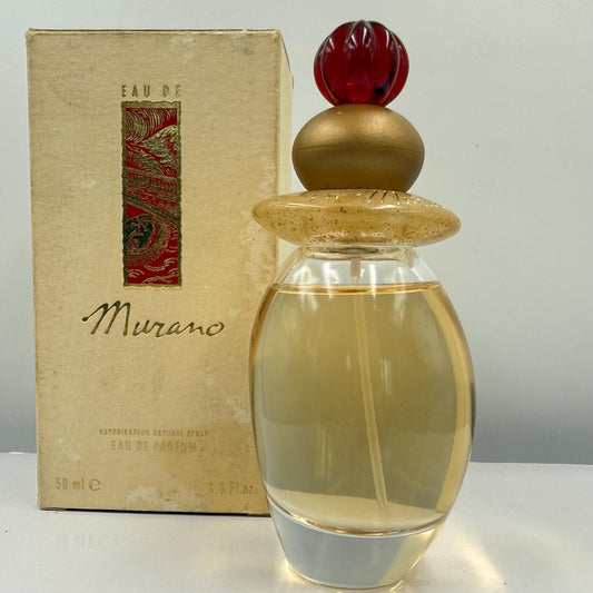 MURANO Eau de Murano Parfum 50ml 90s Floral Gourmand Fragrance Venetian Bottle