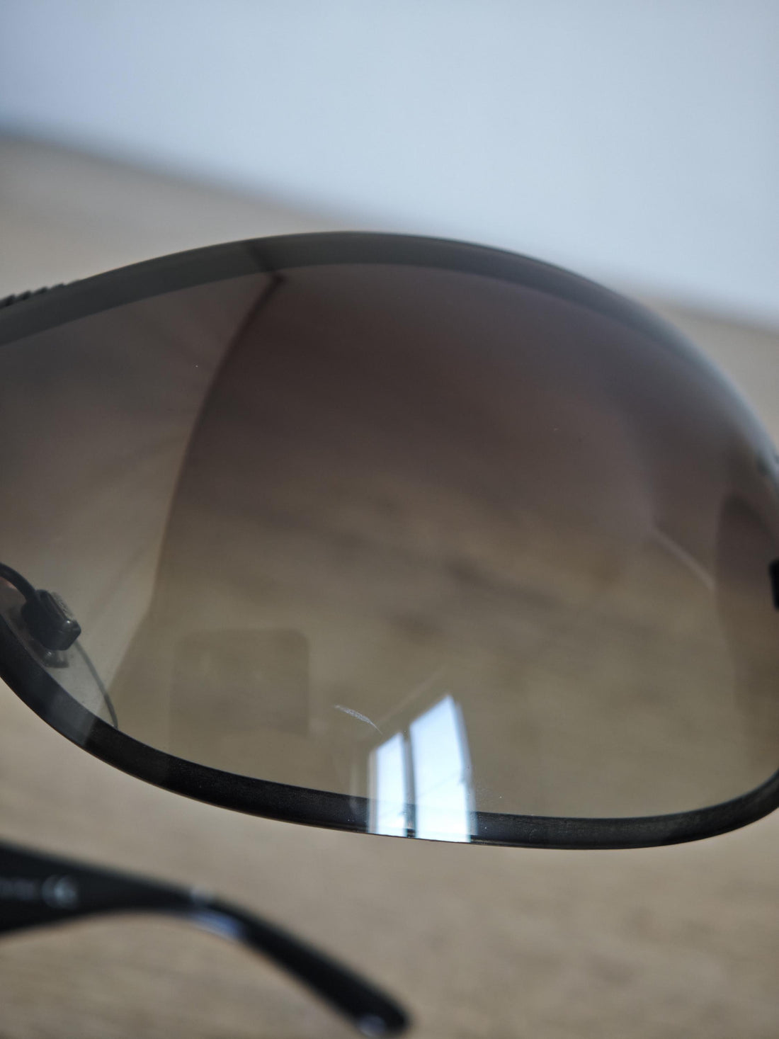 BVLGARI 6011 Shield Mask Sunglasses - Black, Wrap Around, Oversized, Made in Italy