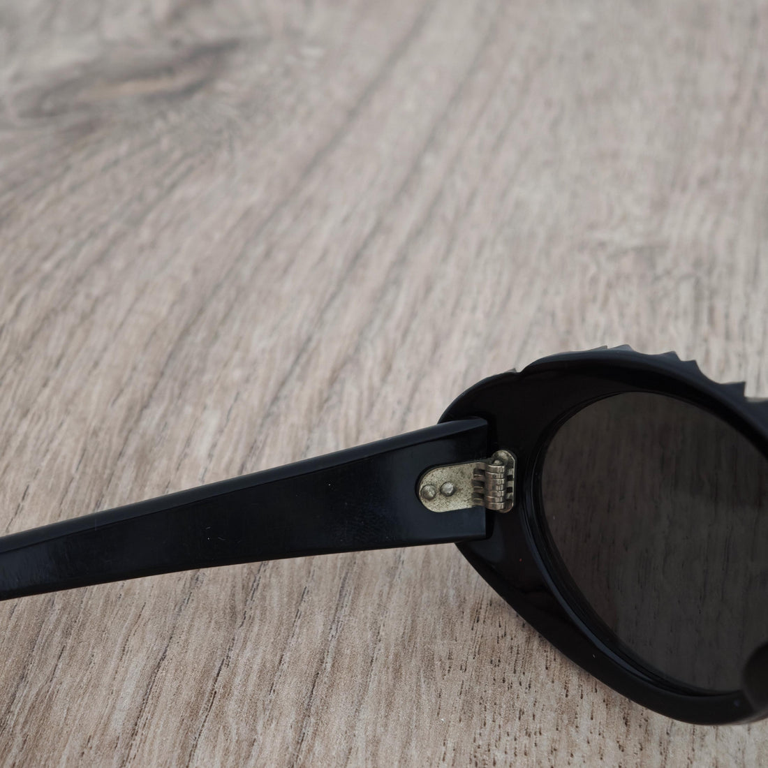Vintage MAP FRANCE Women's Black Acetate Sunglasses c. 1960s