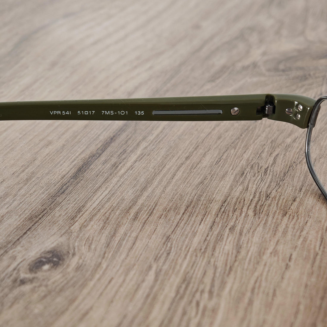PRADA VPR 54I Men's Gunmetal Green Full Rim Eyeglasses Frames - NOS
