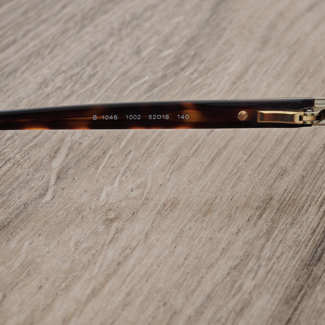 Burberry B 1046 Mens Gold x Tortoise Eyeglasses Frames - NOS