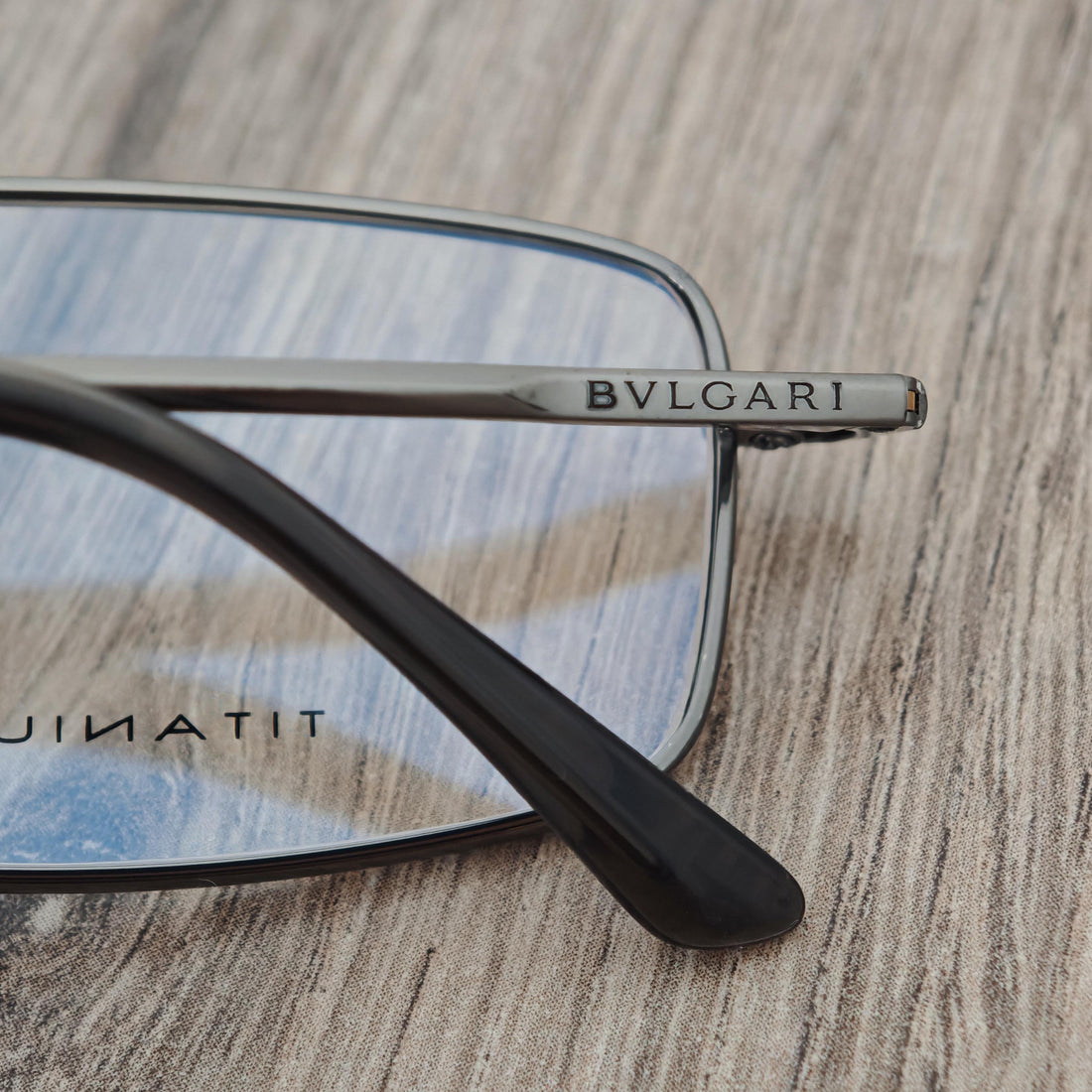 BVLGARI Titanium 191-T Men's Gunmetal Full Rim Eyeglasses Frames - NOS