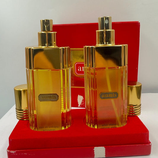 Vintage Aramis Men's Fragrance Set – 75ml Cologne & After Shave, 1970s/80s Red Box