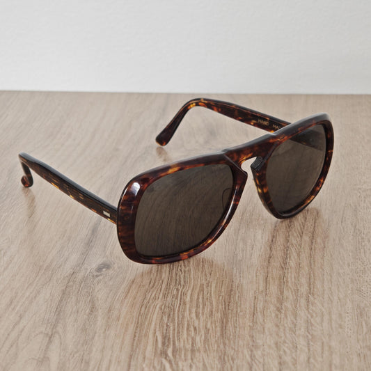 Vintage Tortoise Shell Acetate Sunglasses Hand Made in France 1970s