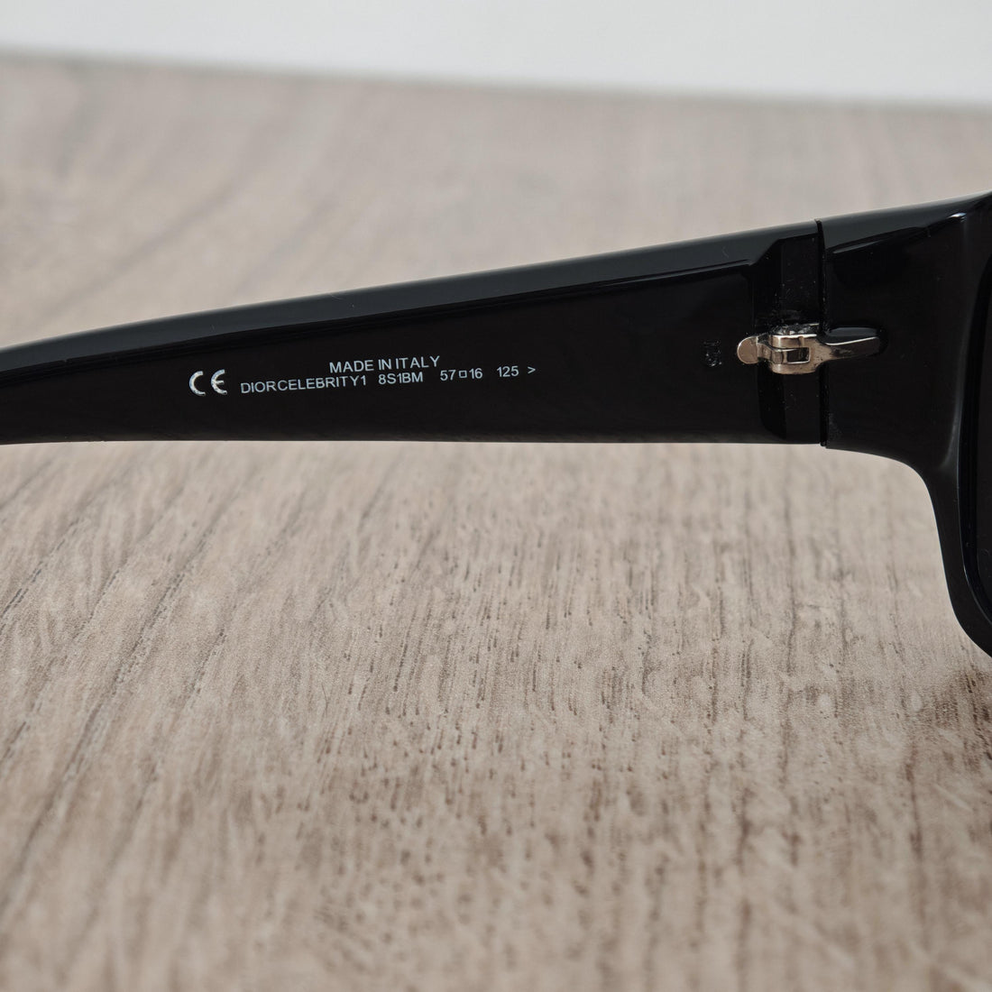 DIOR Celebrity 1 Vintage Sunglasses – Black Optyl Acetate Frame, 2000s
