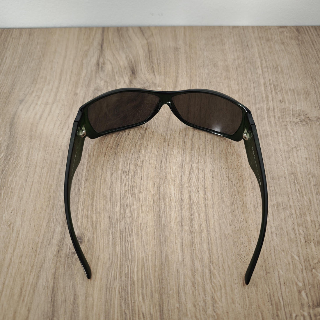 CHANEL 6021-B Green CoCo Mark Sunglasses Made in Italy - c. 2000's