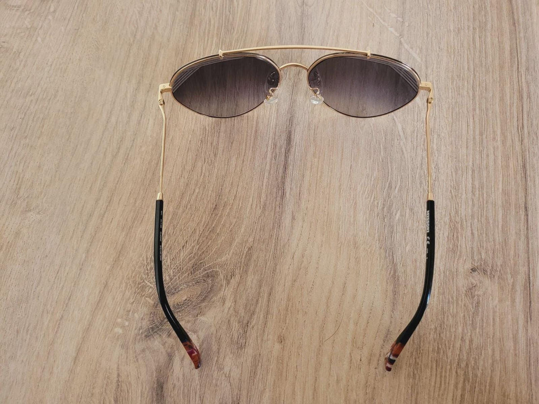 MISSONI MIS 0015/S Gold Oversized Sunglasses Made in Italy - MINT