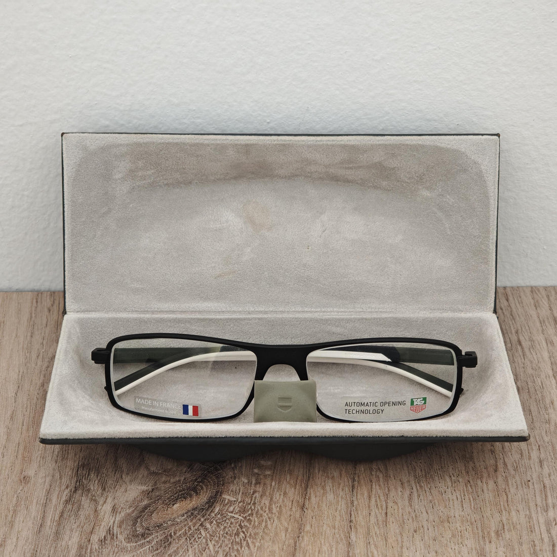 TAG Heuer Automatic TH 0801 Men's Black Eyeglasses Frames – Made in France - NOS