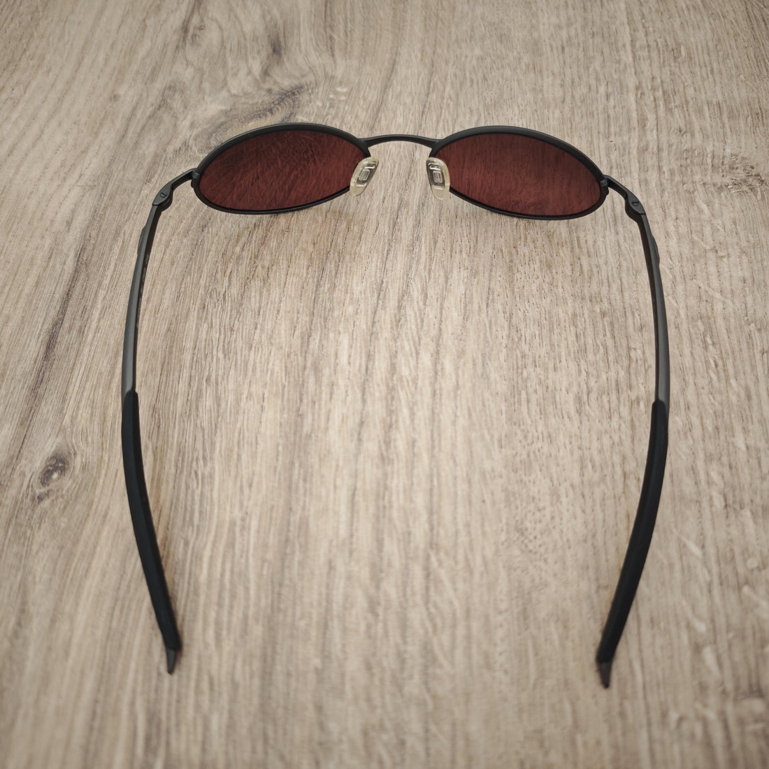 Smith Optics Bluesman Oval Metal Sunglasses – Graphite, Made in Italy (Y2K)