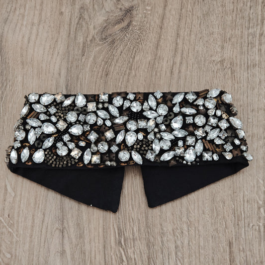 Authentic Karl Lagerfeld Rhinestone Collar - size M/L