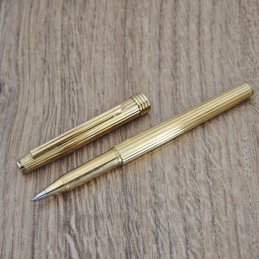 Vintage Christian Dior Vermeil Rollerball Pen – Gold Plated Sterling Silver, Swiss Made