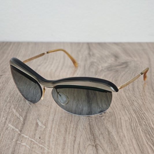 Vintage SOL-AMOR Gold Filled Bubble Sunglasses Made in France - c. 1960's