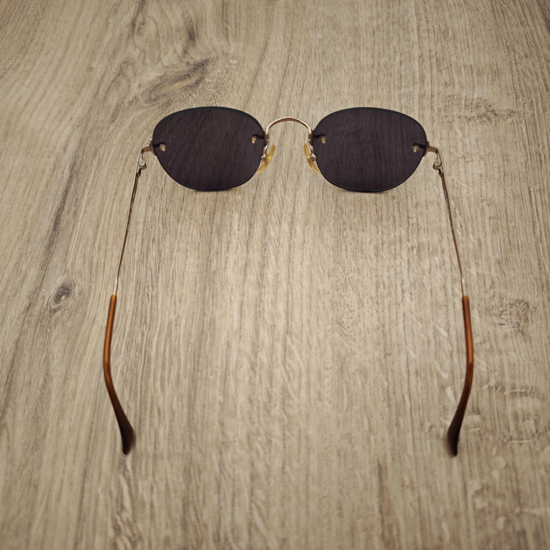 Brooks Brothers B.B. 111-S Rimless Sunglasses Made in Italy - c. 1990's - 2000's