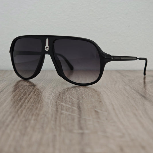 Vintage CARRERA 5547 Black Gradient Aviator Sunglasses Made in Austria - c. 1980s