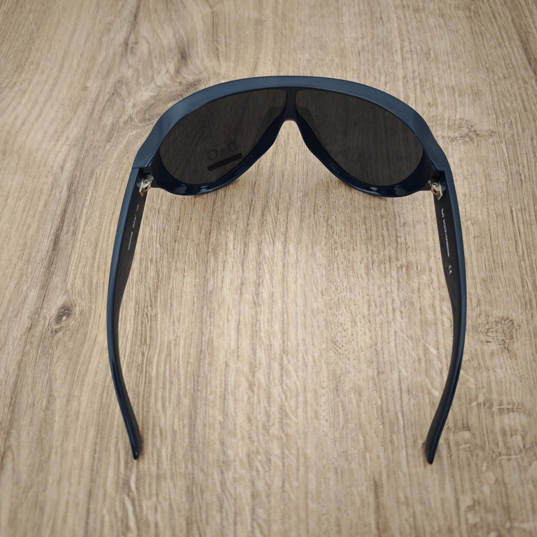 Dolce & Gabbana DD8020B Shield Sunglasses - Blue Oversized Mask - Italy 1990's - 2000's (Y2K) - NOS