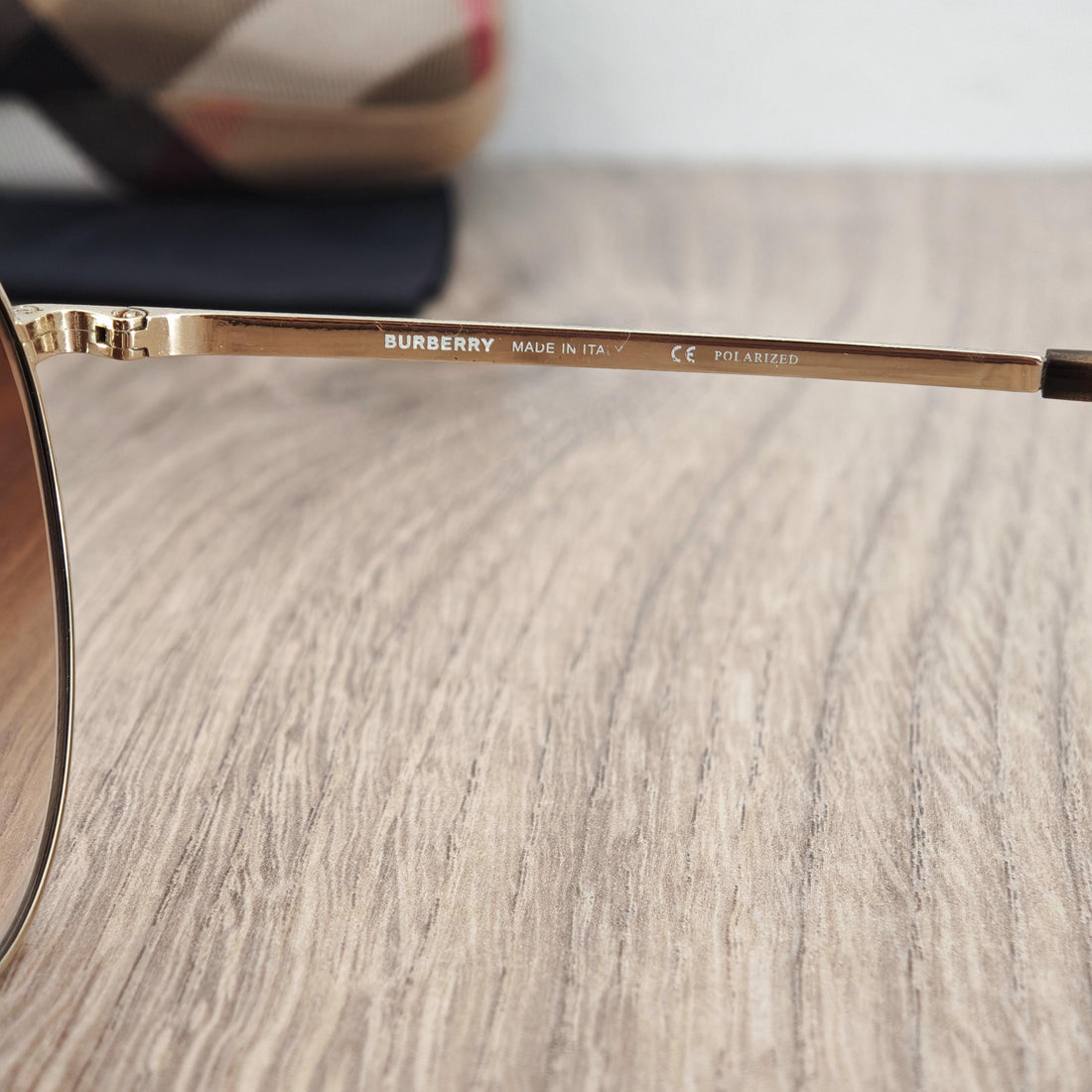 Burberry B 3115 Women's Round Oversized Sunglasses - Gold Metal Frame x Gradient Brown lenses
