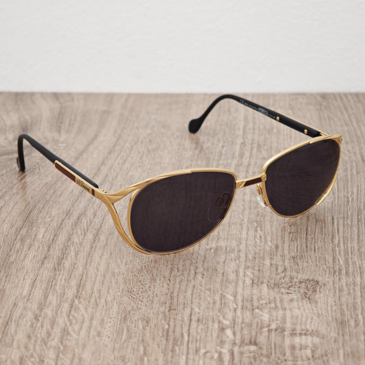 Vintage S.T. Dupont Sunglasses: 23kt Gold Plated Laque de Chine Made Austria