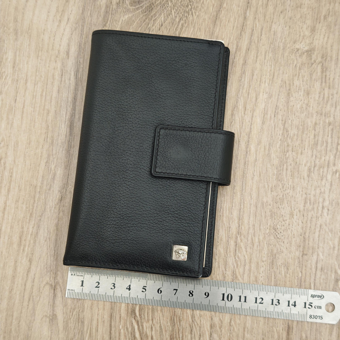 Gianni Versace Leather Notebook / Notepad Cover Made in Italy - 15 x 9 cm
