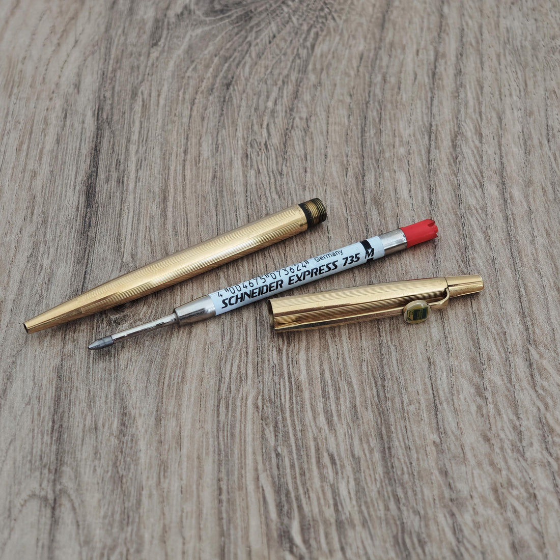 Caran d'Ache Madison Gold Plated Ballpoint Pen - American Express - Swiss Made