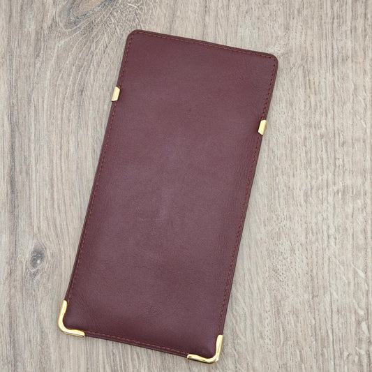 Must de Cartier Bordeaux Leather Eyeglasses / Sunglasses Case - Vintage c.1980's