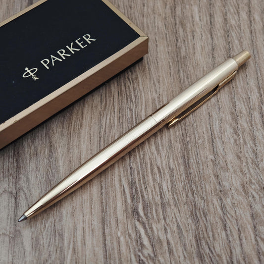 Vintage Parker 75 Ballpoint Pen – 12K Gold Filled Cap & Barrel (1985)