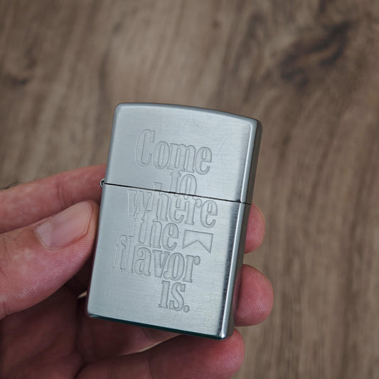 Zippo Marlboro Lighter "Come to where the flavor is" c. 2002