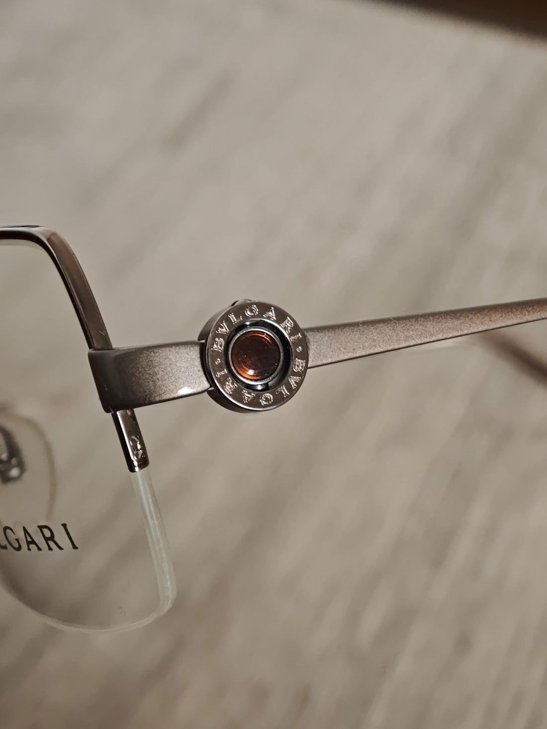 BVLGARI 259 162 Half Rim Eyeglasses Frames Made in Italy - NOS