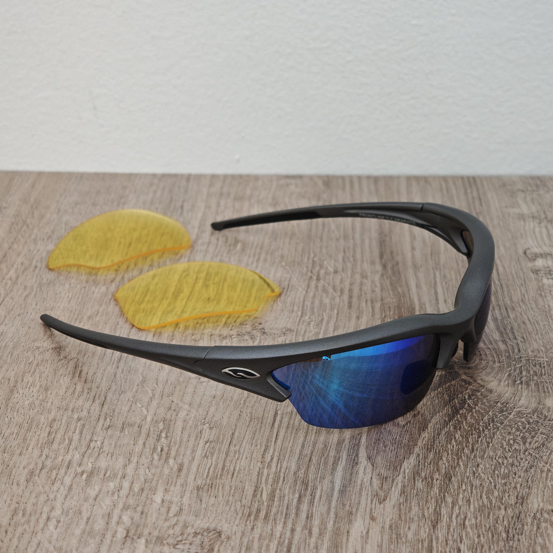 Smith Optics FRONTLINE TLT Graphite Half Rim Sport Sunglasses - NOS - Y2K
