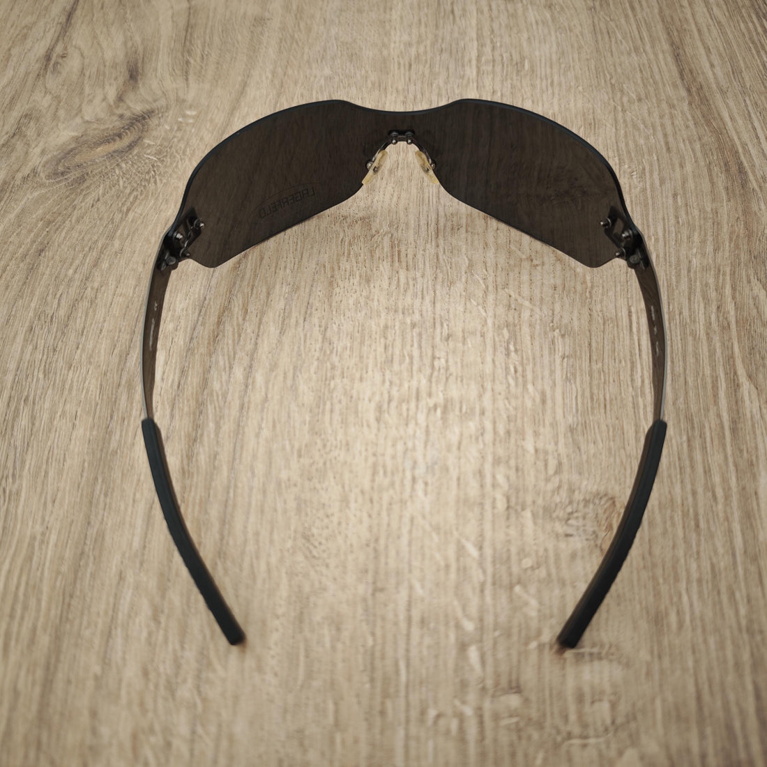 Karl Lagerfeld 4529 Rimless Shield Mask Sunglasses - Vintage c. 1990's - 2000's - RARE