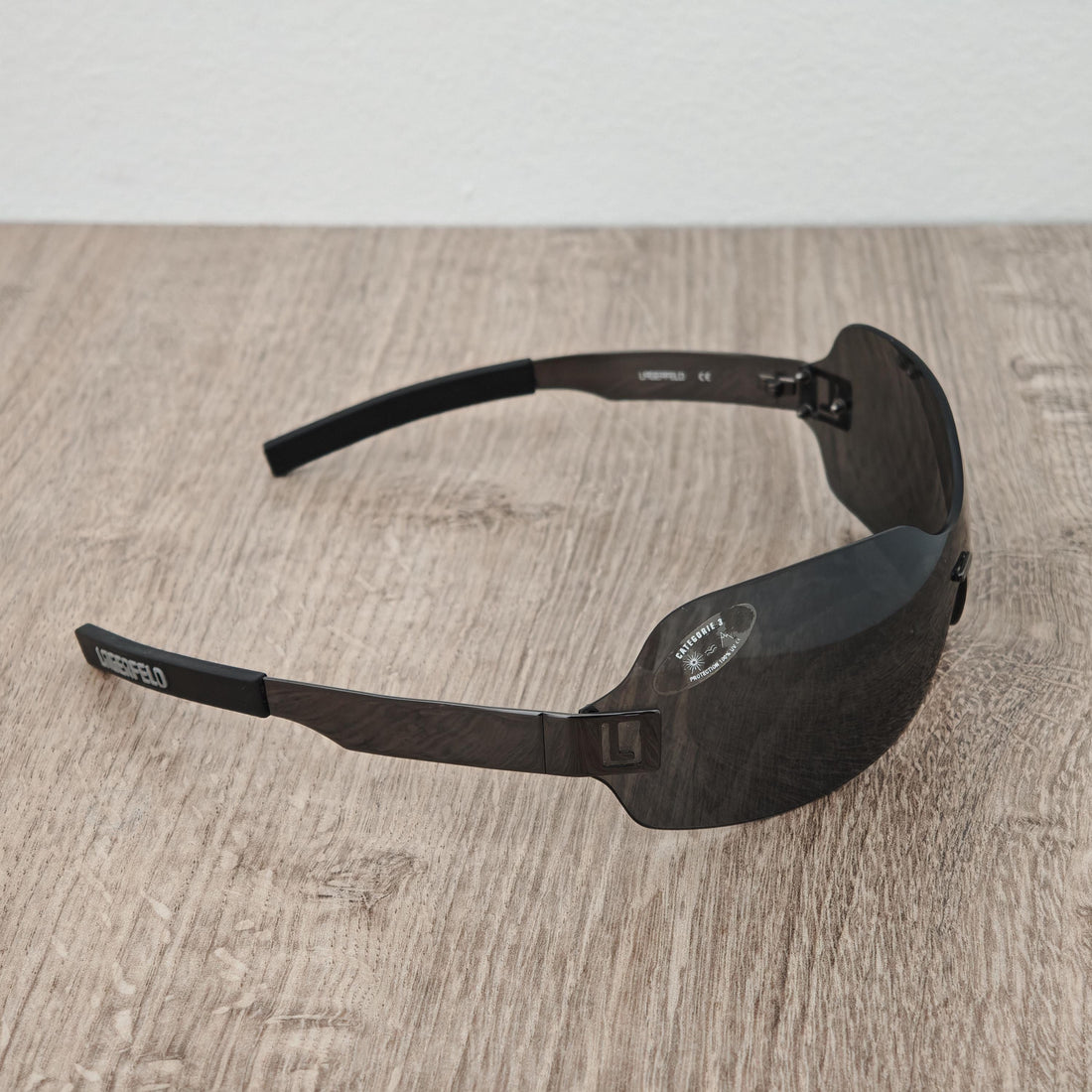 Karl Lagerfeld 4529 Rimless Shield Mask Sunglasses - Vintage c. 1990's - 2000's - RARE