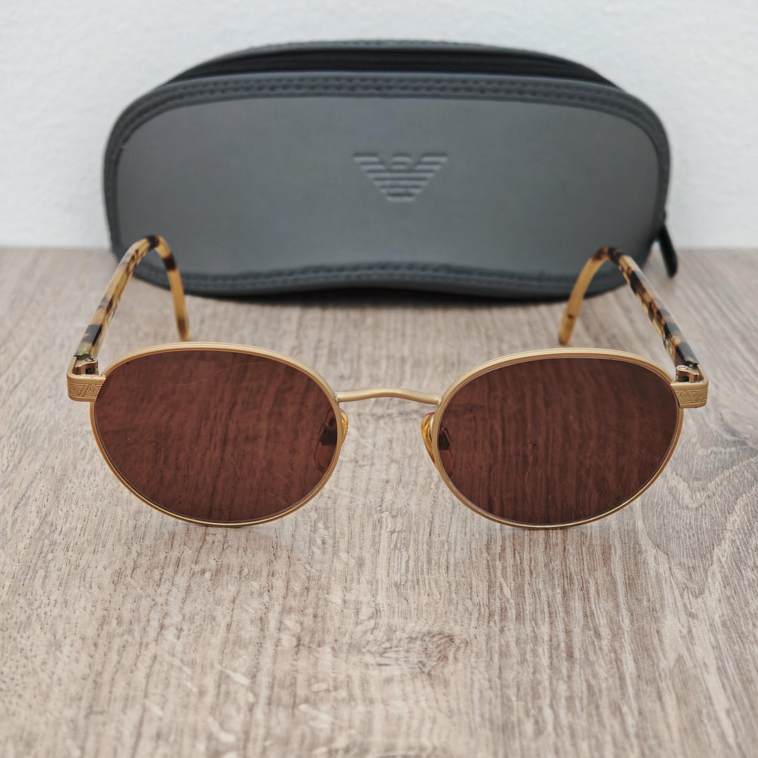Giorgio Armani 643 Round Sunglasses Made in Italy - Vintage c. 1990's