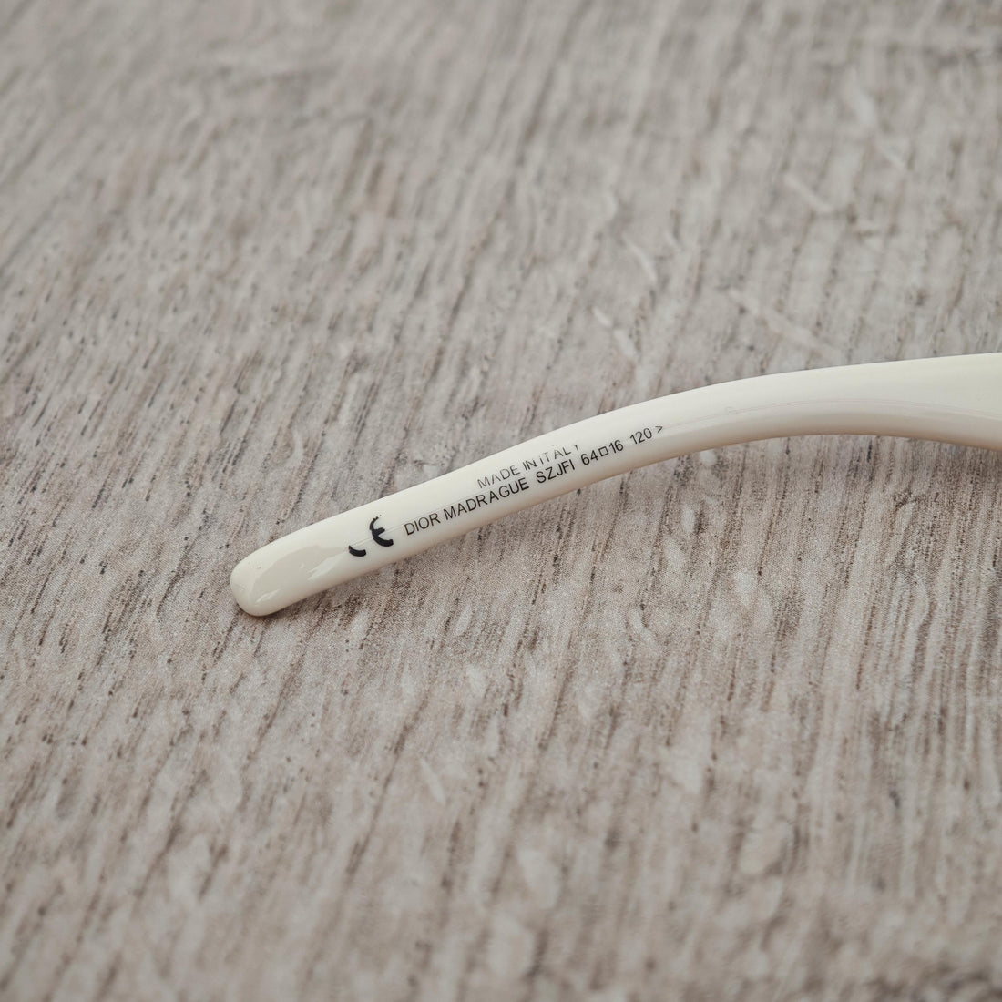 Christian Dior Madrague Women's Oversized Sunglasses - Cream White Gradient Acetate - c. 2000s