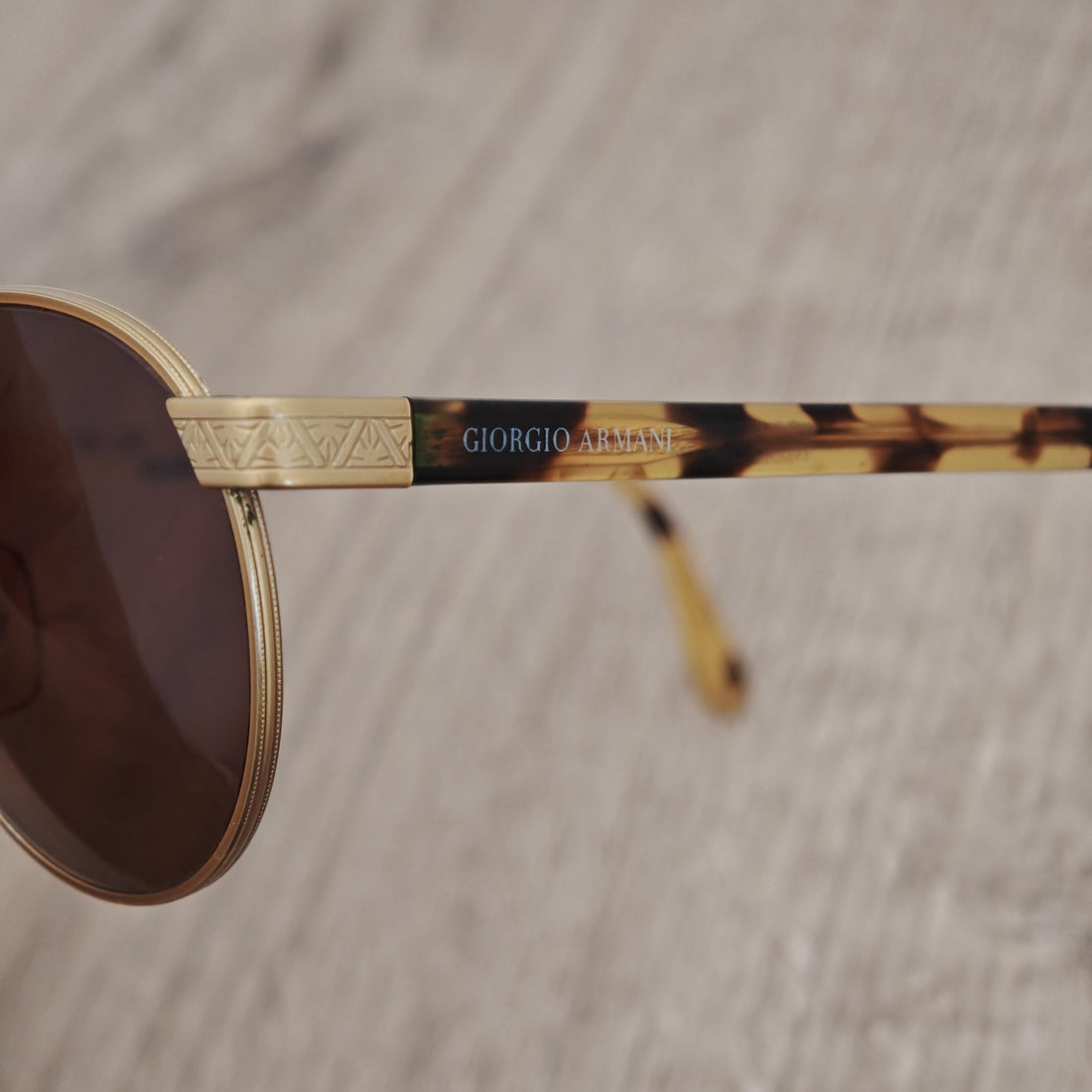 Giorgio Armani 643 Round Sunglasses Made in Italy - Vintage c. 1990's